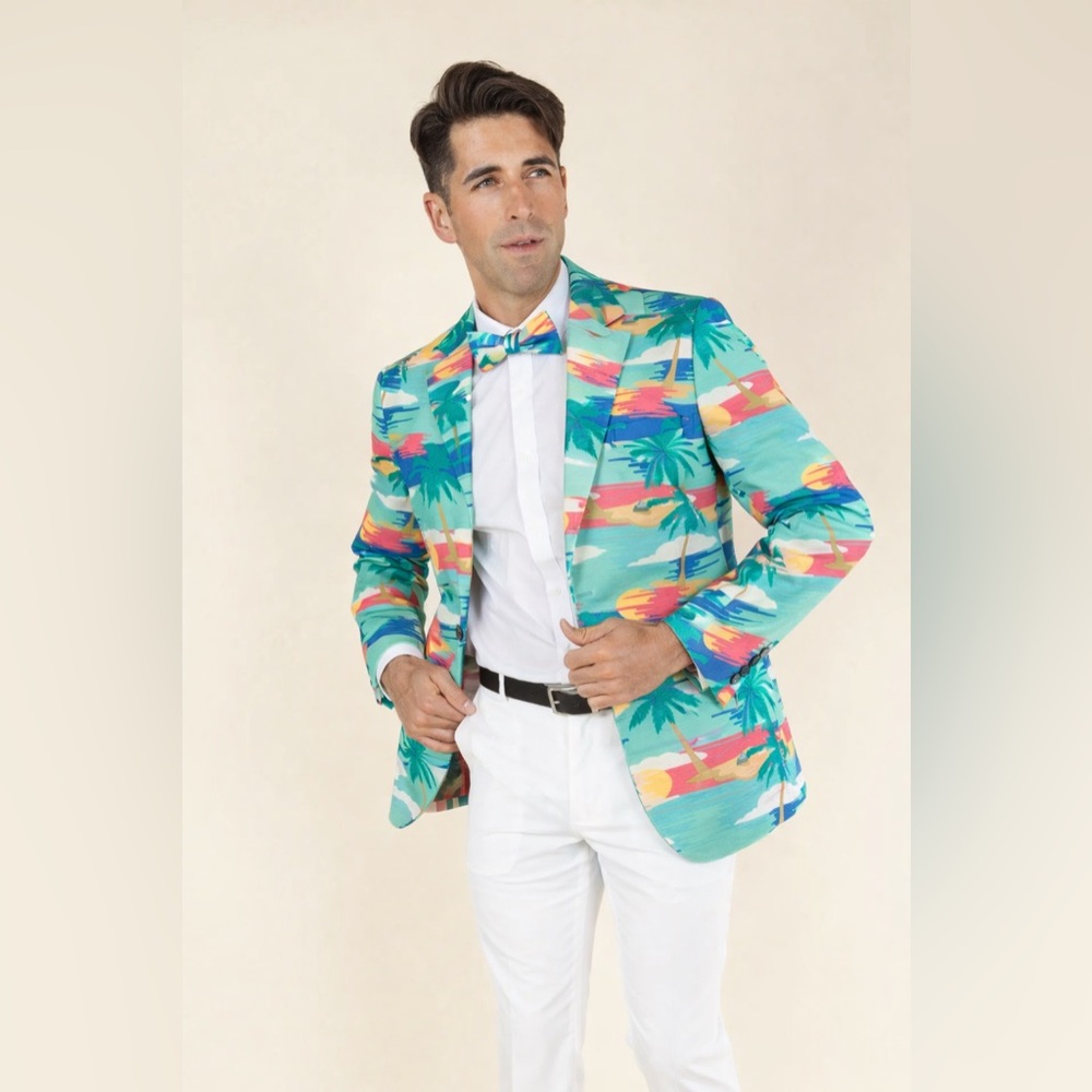 NWOT Shinesty Men's Blazer - Tequila Sunrise